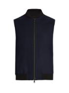 Matchesfashion.com Oliver Spencer - Moorland Wool Gilet - Mens - Navy