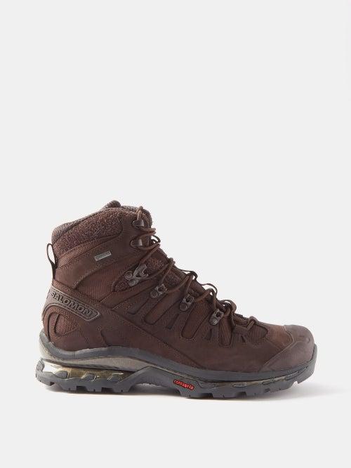Salomon - Quest Gtx Advanced Leather And Canvas Boots - Mens - Brown Black