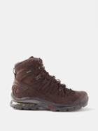 Salomon - Quest Gtx Advanced Leather And Canvas Boots - Mens - Brown Black