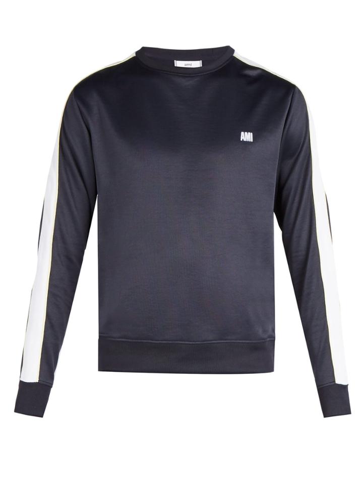 Ami Bi-colour Crew-neck Sweatshirt