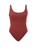 Eres - Asia Panelled-front Swimsuit - Womens - Red