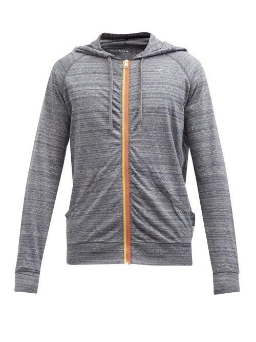 Paul Smith - Zip-through Hooded Cotton-jersey Pyjama Top - Mens - Grey