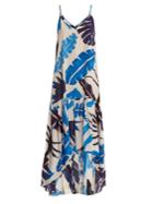 Kalmar Foliage-print Silk Slip Dress