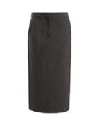 Matchesfashion.com Raey - Elasticated Back Wool Blend Skirt - Womens - Grey