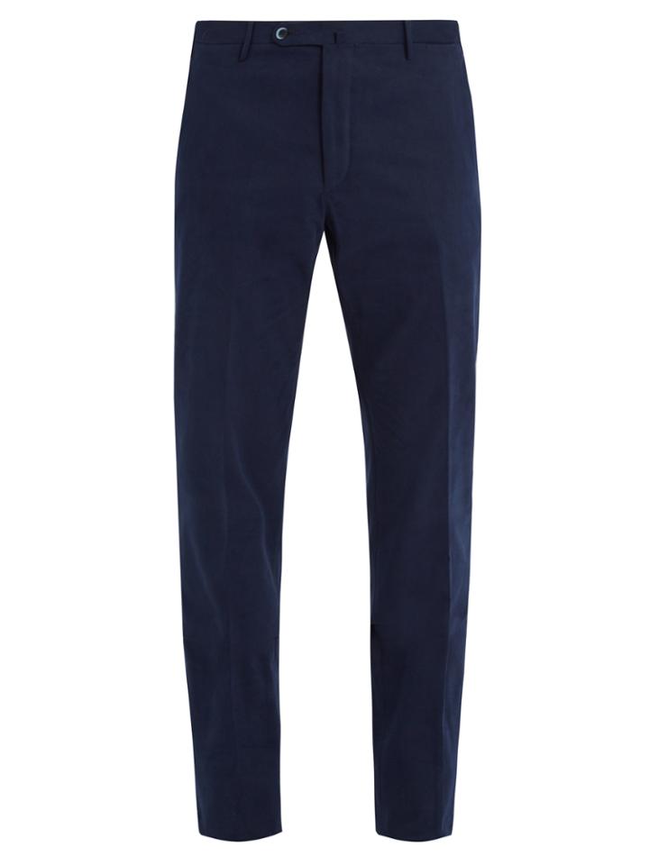 Connolly Mid-rise Straight-leg Stretch-cotton Trousers