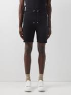 Balmain - Logo-embossed Cotton-jersey Shorts - Mens - Black