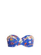 Matchesfashion.com Paolita - Mughal Freesia Bikini Top - Womens - Blue Multi