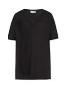 Matchesfashion.com Raey - V Neck Cotton Jersey T Shirt - Womens - Black