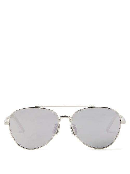 Givenchy - Aviator Metal Sunglasses - Mens - Silver
