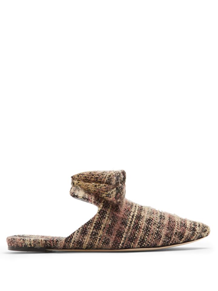 Sanayi 313 Sanguarina Tweed Slipper Shoes