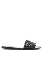 Matchesfashion.com Ancient Greek Sandals - Taygete Woven-leather Slides - Womens - Black
