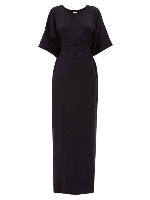 Matchesfashion.com Rick Owens - Waist-tie Cady Maxi Dress - Womens - Black