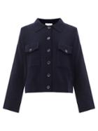 Allude - Wool-blend Jacket - Womens - Navy