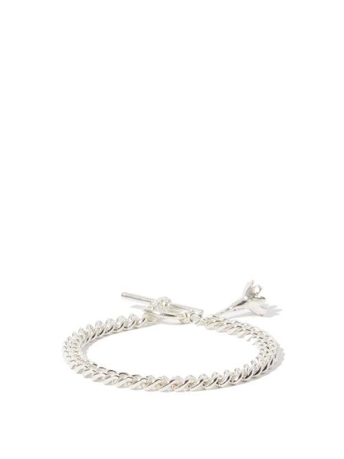 Matchesfashion.com Georgia Kemball - Flower Sterling-silver Bracelet - Mens - Silver