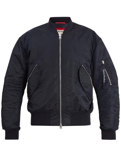 Matchesfashion.com Acne Studios - Makio Padded Bomber Jacket - Mens - Blue