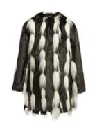 Matchesfashion.com Givenchy - Oversized Faux Fur Coat - Womens - Black White