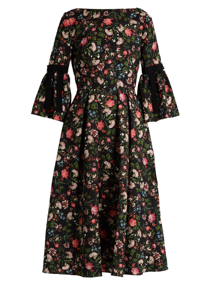 Erdem Aleena Floral-print Matelass Dress