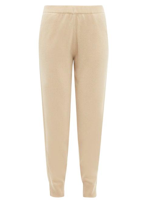 Matchesfashion.com Allude - Slim Leg Cashmere Track Pants - Womens - Beige