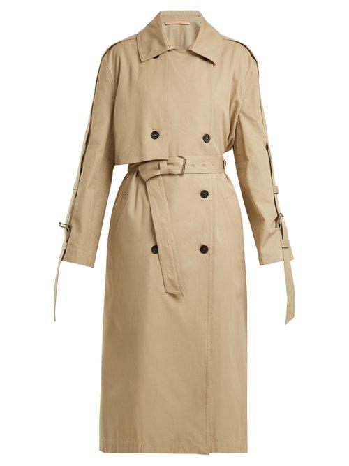 Matchesfashion.com Summa - Double Breasted Cotton Trench Coat - Womens - Beige
