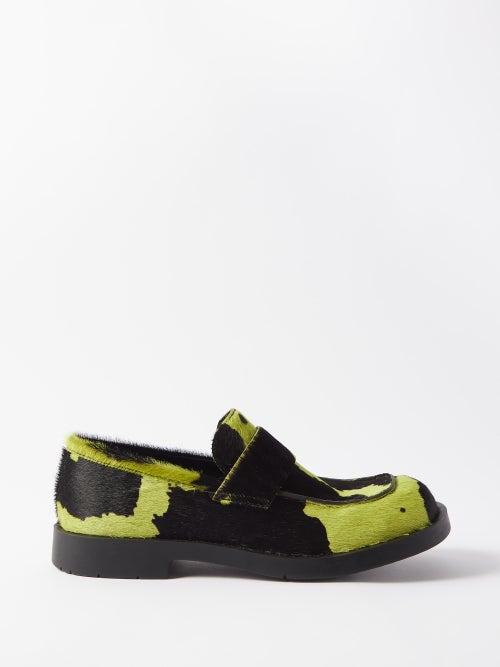 Camperlab - 1978 Cow-print Calf Hair Loafers - Mens - Black Green