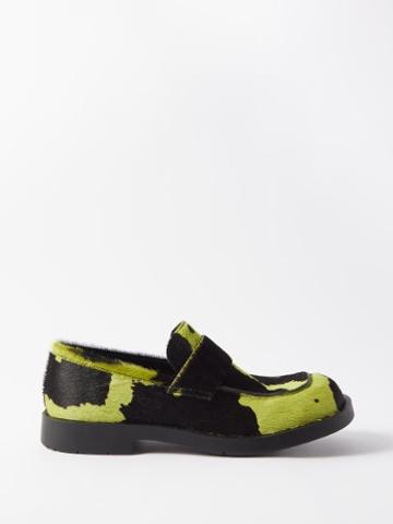 Camperlab - 1978 Cow-print Calf Hair Loafers - Mens - Black Green