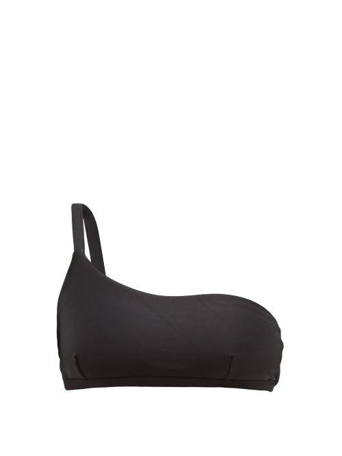 Matchesfashion.com Matteau - The One Shoulder Bikini Top - Womens - Black