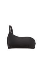 Matchesfashion.com Matteau - The One Shoulder Bikini Top - Womens - Black
