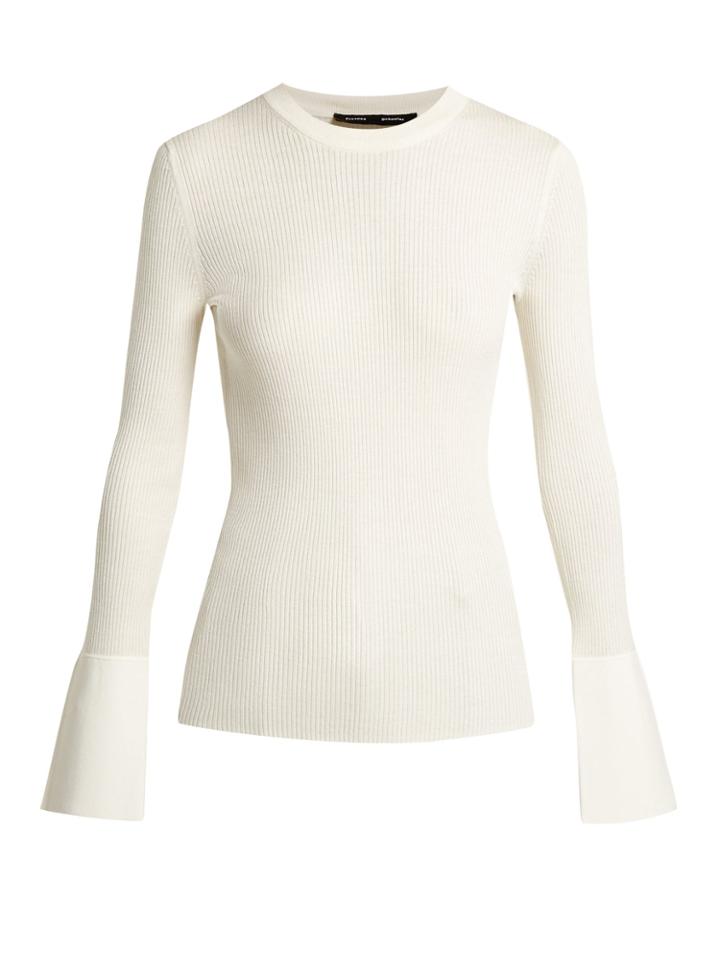Proenza Schouler Ribbed Silk-blend Sweater