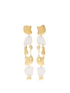 Matchesfashion.com Misho - Wave Breakers Gold Plated Drop Earrings - Womens - Gold Multi