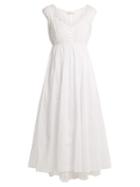 Mes Demoiselles Organdi Cute V-neck Cotton Dress