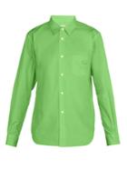 Comme Des Garçons Shirt Logo-embellished Cotton-poplin Shirt