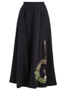 Toga Embellished Cut-out Woven Skirt