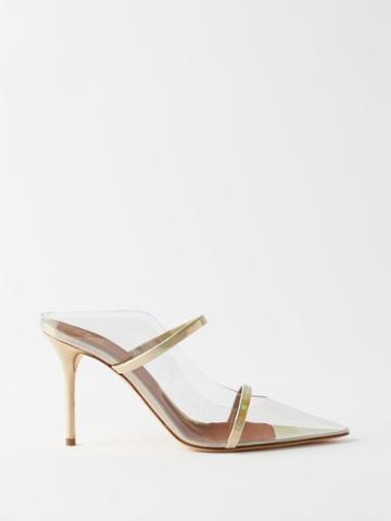 Malone Souliers - Maureen 85 Pvc And Leather Mules - Womens - Clear