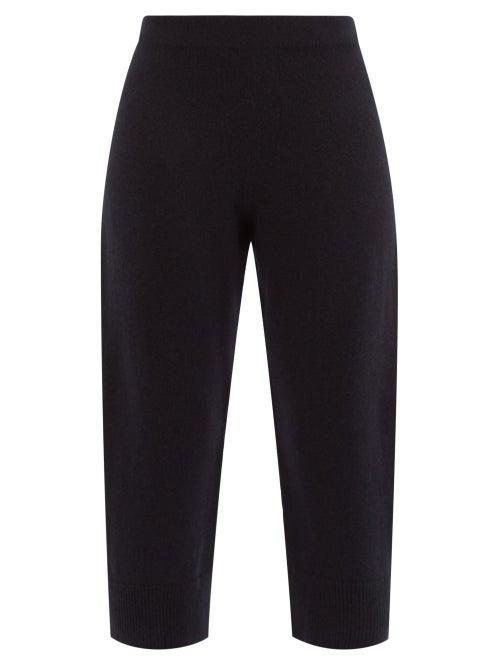 The Row - Dahlia Cropped Cashmere Trousers - Womens - Dark Navy