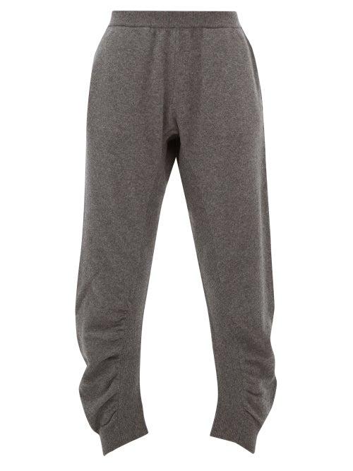Matchesfashion.com Stella Mccartney - Ruched Wool Trousers - Womens - Grey