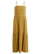 Matchesfashion.com Ace & Jig - Dusty Striped Cotton Blend Dress - Womens - Yellow