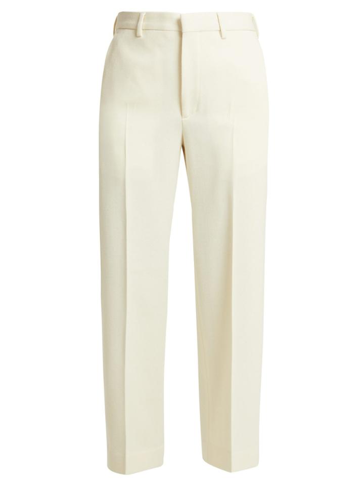 Raey Flood-crop Wool-twill Tailored Trousers