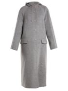Joseph Rowen Hooded Wool And Cashmere-blend Coat