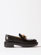 Bottega Veneta - Monsieur 50 Leather Loafers - Womens - Black