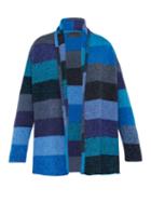 Matchesfashion.com The Elder Statesman - Italy Striped Smoking Jacket - Mens - Blue Multi