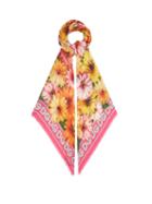 Ladies Accessories Dolce & Gabbana - Daisy-print Modal-blend Twill Scarf - Womens - Pink Multi