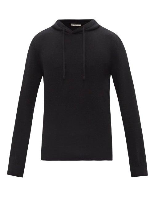 The Row - Chris Knitted Hooded Sweatshirt - Mens - Black