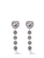 Alessandra Rich - Crystal-embellished Logo Earrings - Womens - Crystal