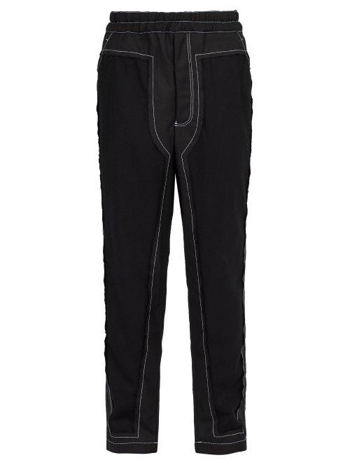 Matchesfashion.com Comme Des Garons Shirt - Loose Fit Wool Blend Trousers - Mens - Black