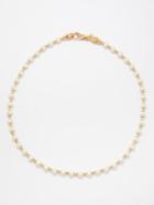 Emanuele Bicocchi - Freshwater Pearl & 24kt Gold-plated Necklace - Mens - Silver