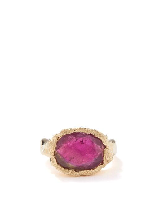 Jade Jagger - Maiden Tourmaline & 18kt Gold Ring - Womens - Pink Gold