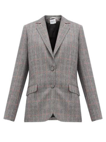 Matchesfashion.com Pallas X Claire Thomson-jonville - Fidji Tailored Single Breasted Wool Jacket - Womens - Grey Multi