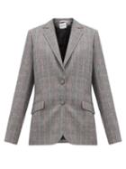 Matchesfashion.com Pallas X Claire Thomson-jonville - Fidji Tailored Single Breasted Wool Jacket - Womens - Grey Multi