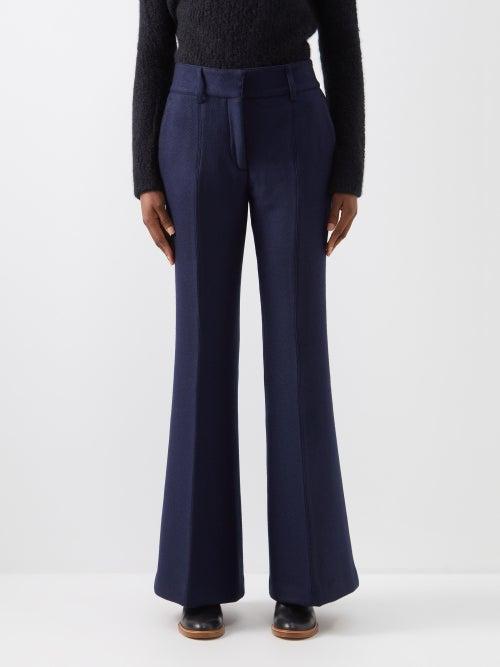 Gabriela Hearst - Rhein Virgin-wool Trousers - Womens - Navy