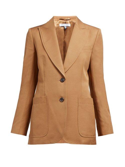 Matchesfashion.com Bella Freud - Monte Carlo Single Breasted Blazer - Womens - Camel